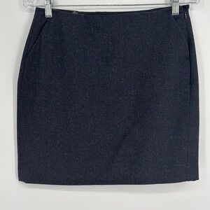 Banana Republic Factory Wool Blend Mini Skirt Women’s Size 2 Navy Blue NWT!